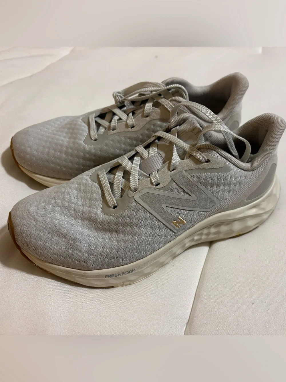 New Balance Women's Light Gray Athletic Sneakers